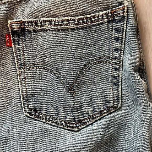 Levi's Blue Denim Jeans 550 Relaxed Fit Made in Egypt Vintage - Picture 7 of 10